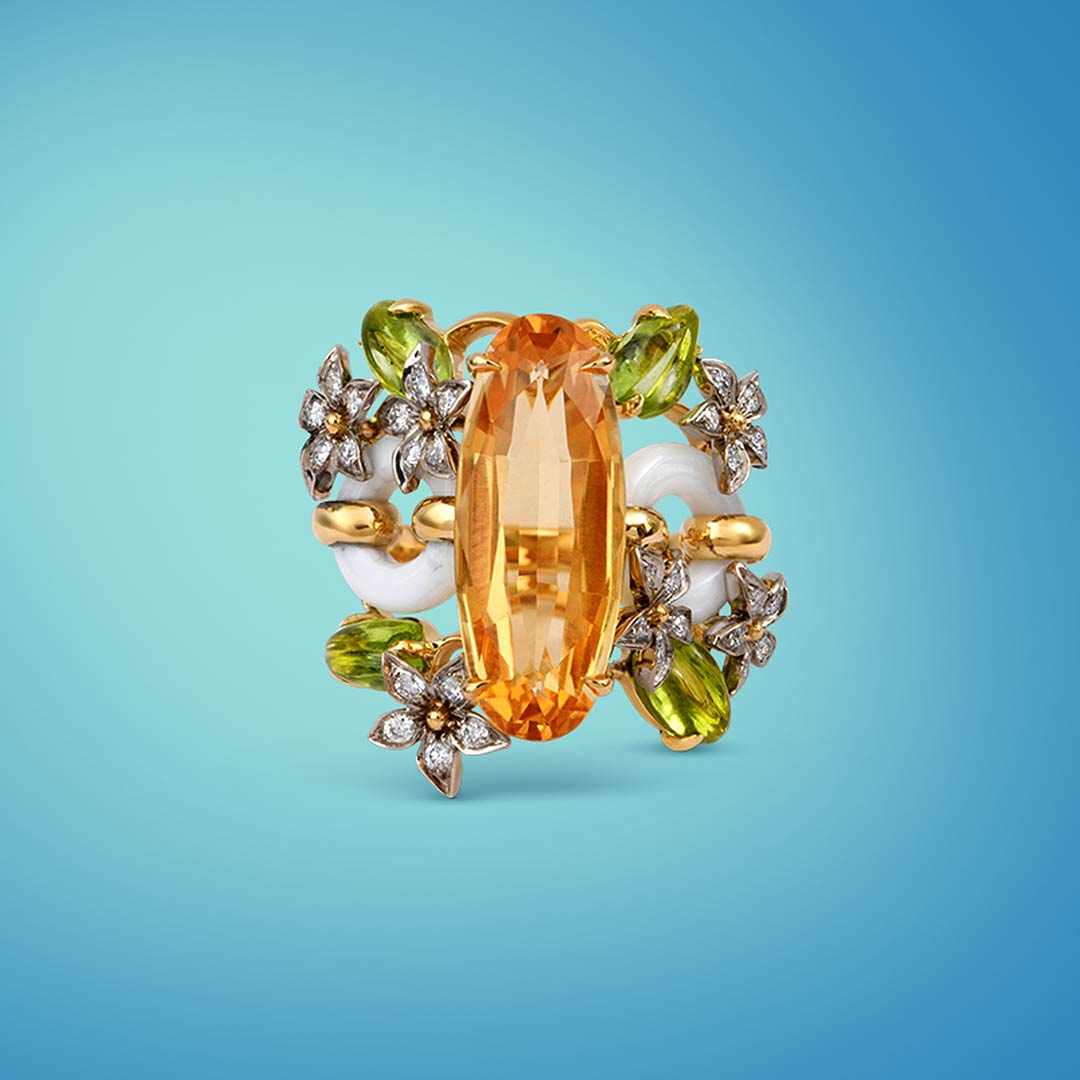 Bague fleur d'oranger Mathilde Perney